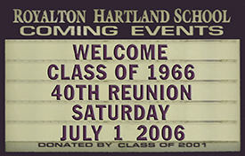 Reunion Sign